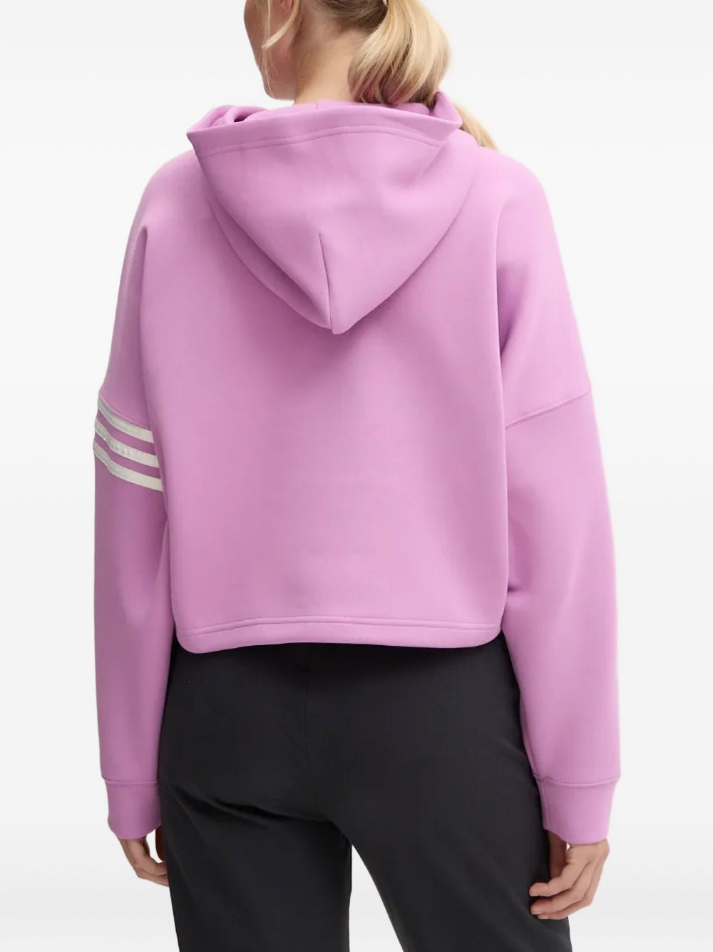 three-stripe long-sleeve hoodie - 2