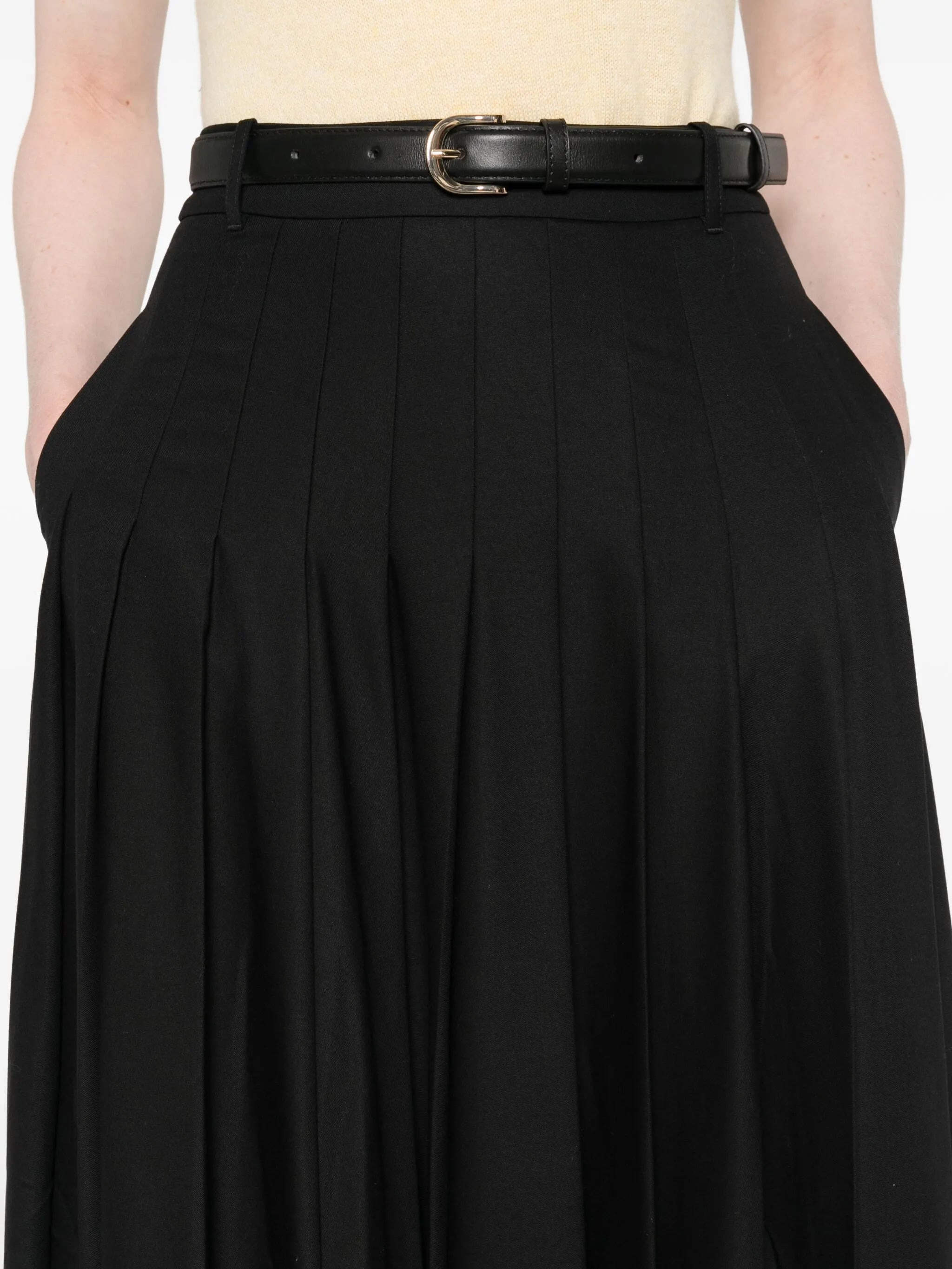 Self-portrait Pleated Belted Skirt - 5