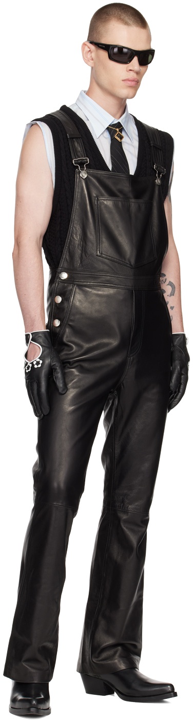 小物 ERNEST W.BAKER GOLDSTUDDEDQUILTEDGLOVES Ernest W. Baker Men's Studded Quilted Bomber Jacket - Black