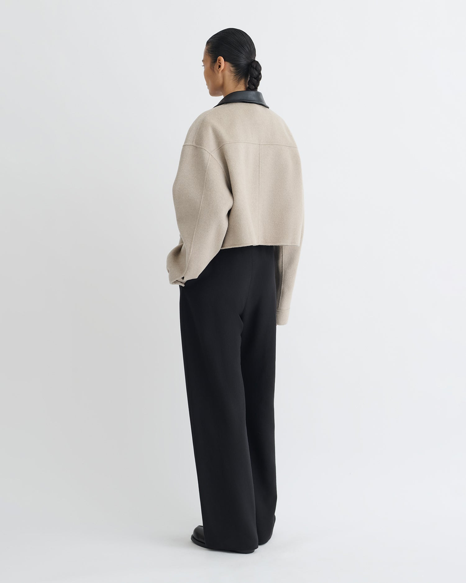 Cropped Double Wool Jacket - 4