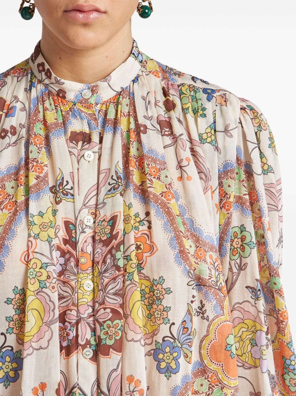 cotton pleated shirt - 4