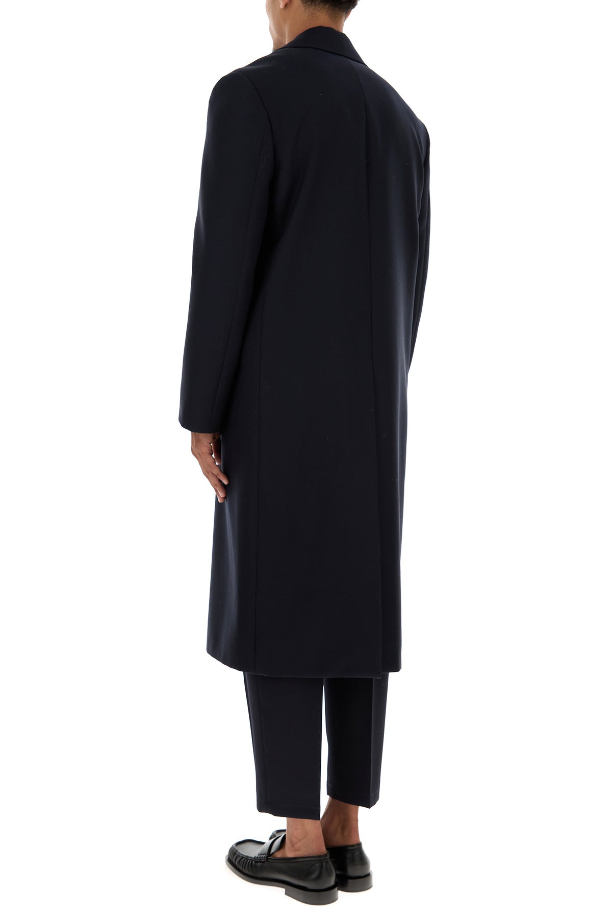 Midnight blue wool coat - 4