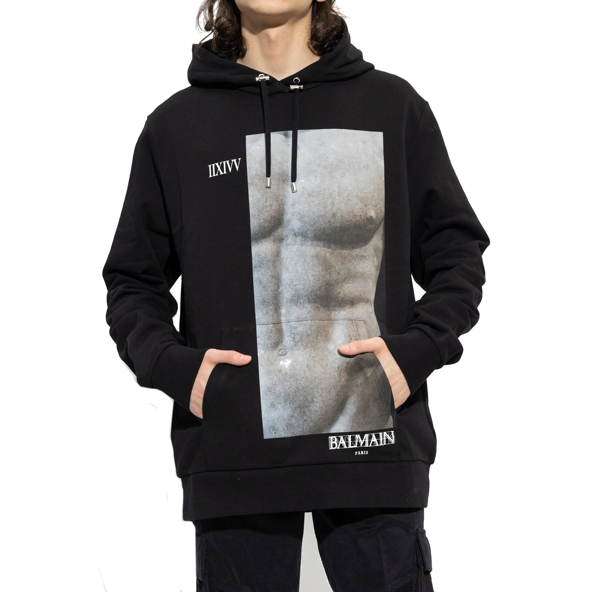 Balmain Cotton Hoodie Sweatshirt Men - 2