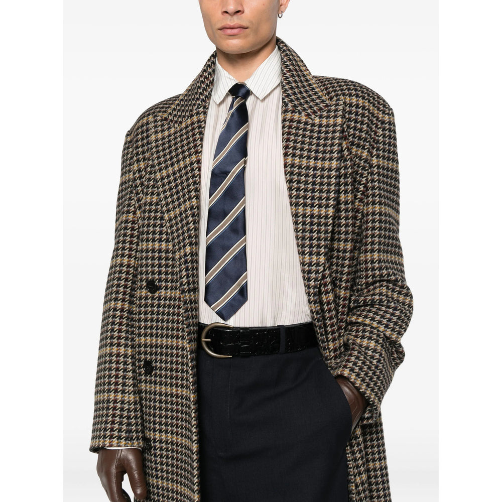 Saint Laurent Black Coats - Double Breasted Coats Men - 3