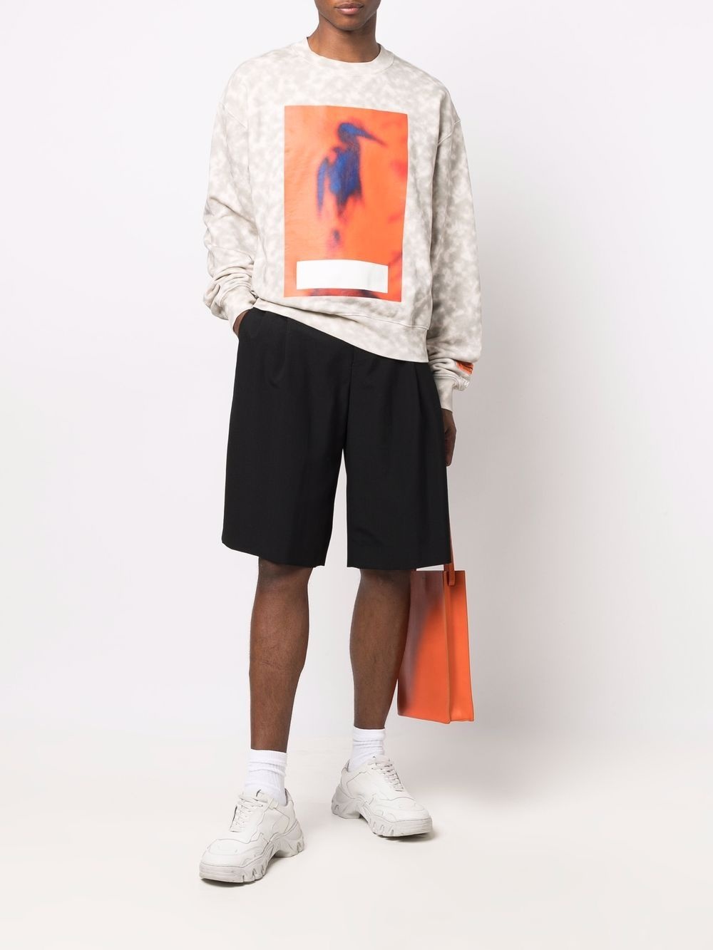 Censored heron crew-neck sweatshirt - 2