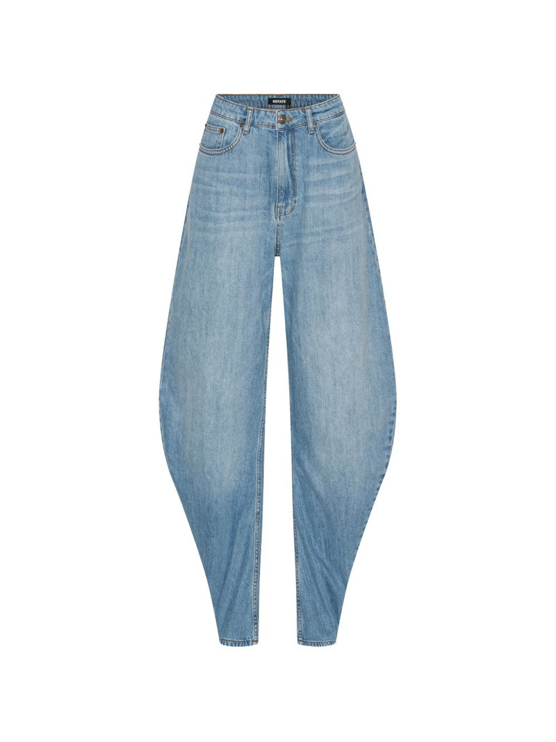blue tapered jeans 1