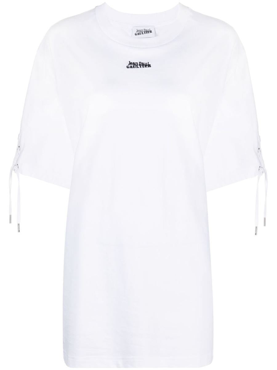 JEAN PAUL GAULTIER LOGO OVERSIZED ORGANIC COTTON T-SHIRT - 1