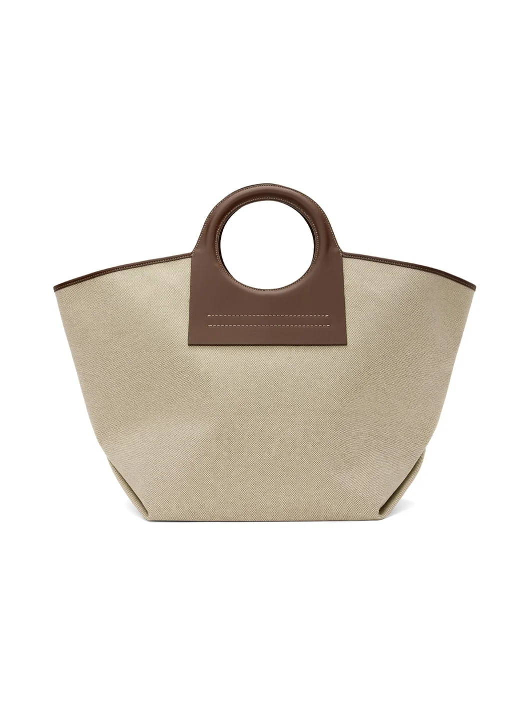 Beige & Brown Cala Bag - 1