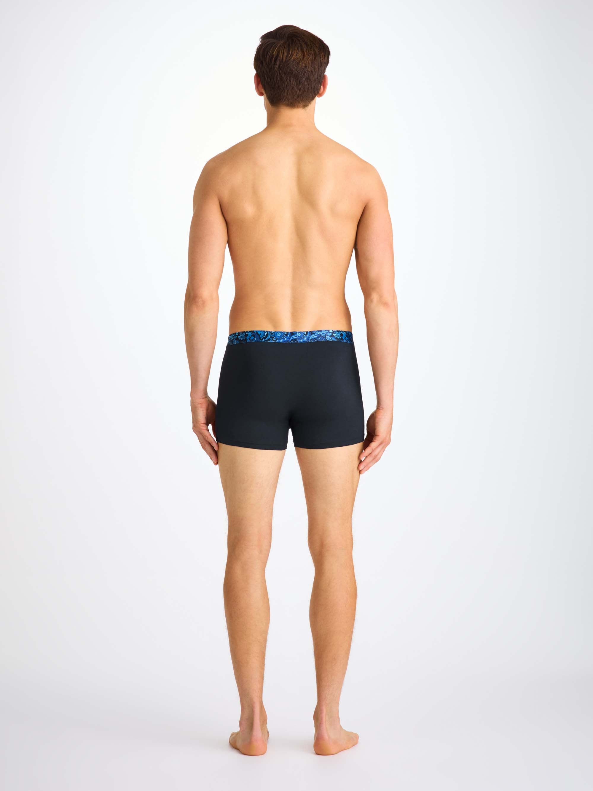 Men's Boxer Briefs Band 66 Pima Cotton Stretch Navy - 5