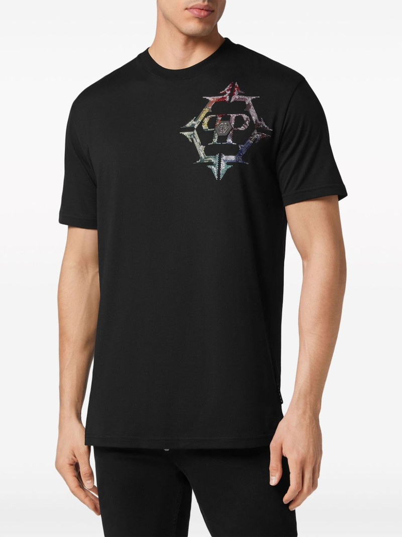 logo-patch cotton T-shirt 3