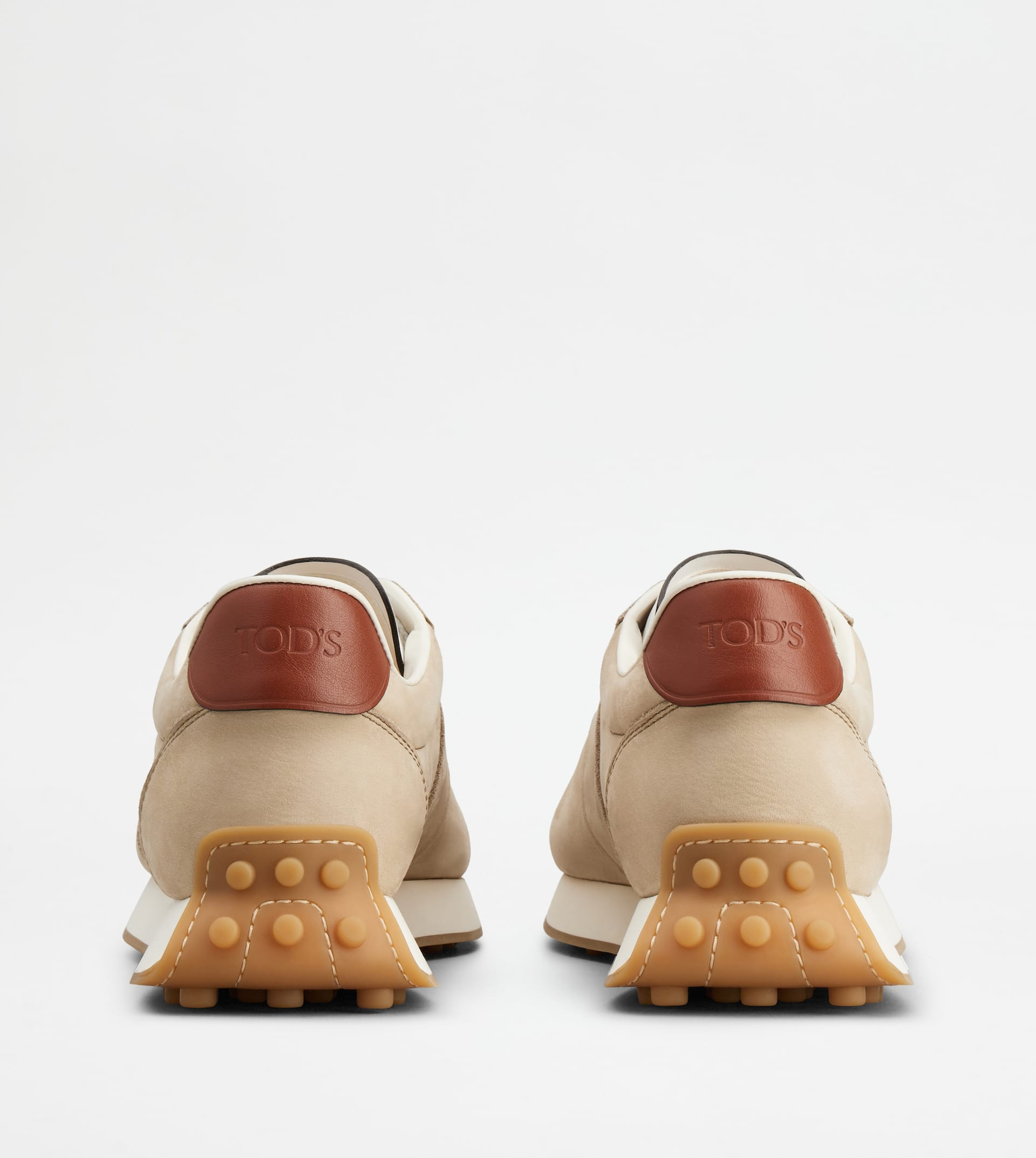 T VINTAGE SNEAKERS IN LEATHER - BEIGE, BROWN, WHITE - 3