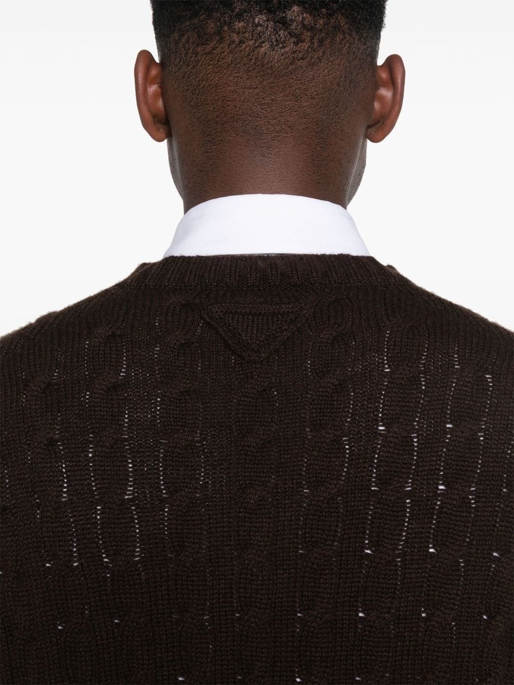 cashmere V-neck sweater - 5