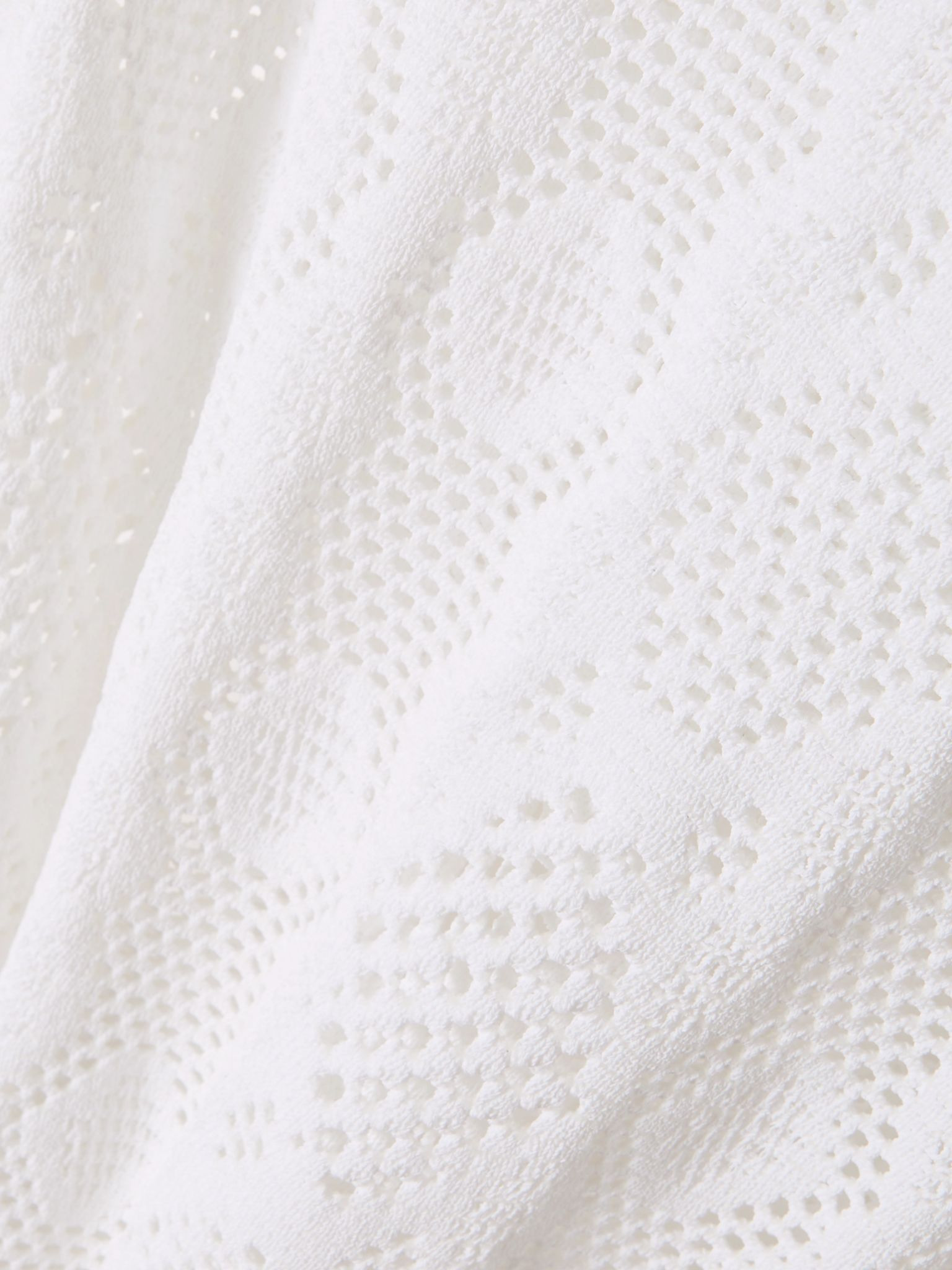 Open-knit midi dress White - 4