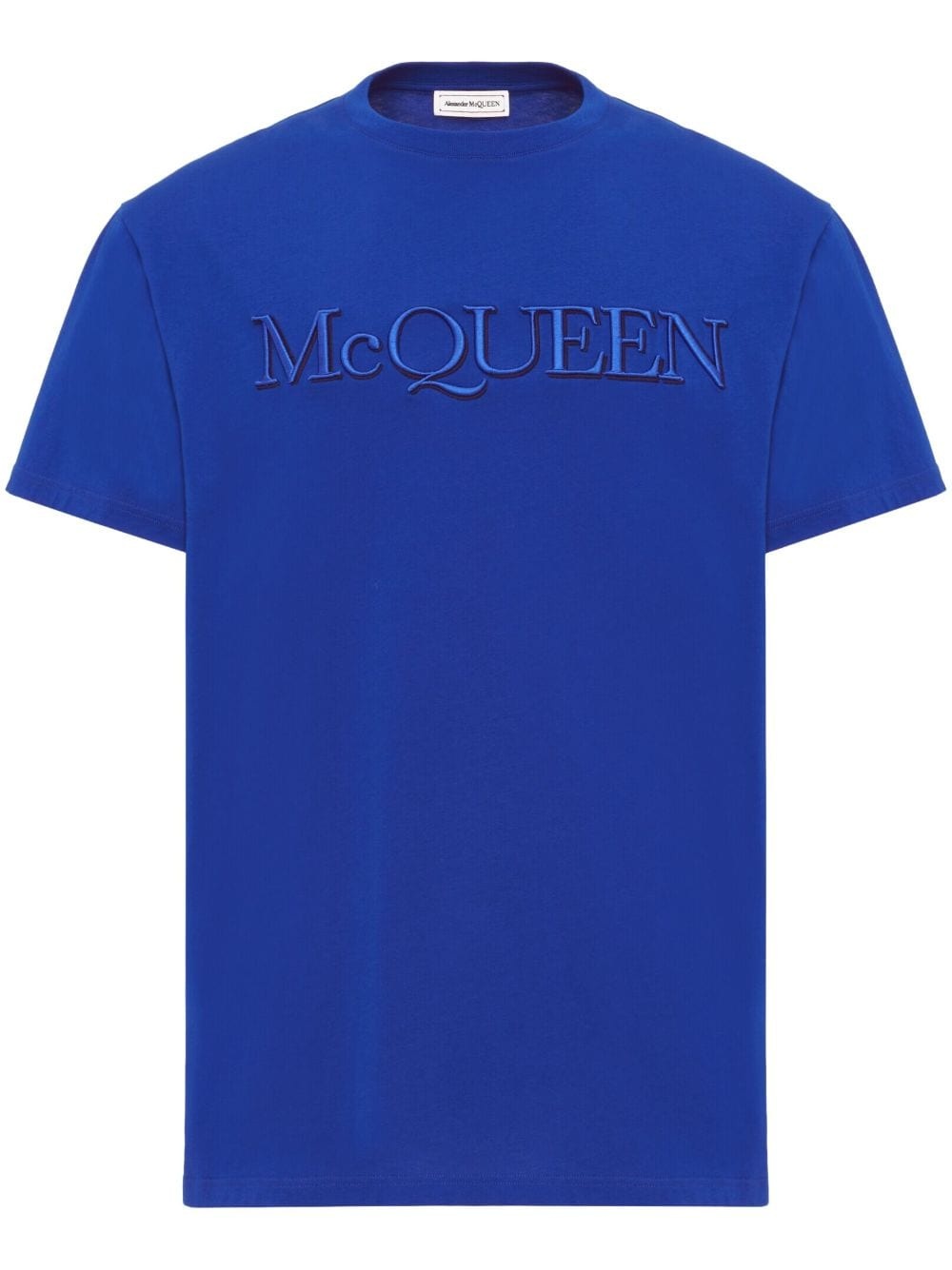 ★【ALEXANDER MCQUEEN】★EMBROIDERED LOGO SHORT SLEEV.E T★ Logo embroidered short-sleeved T-shirt - ALEXANDER McQUEEN