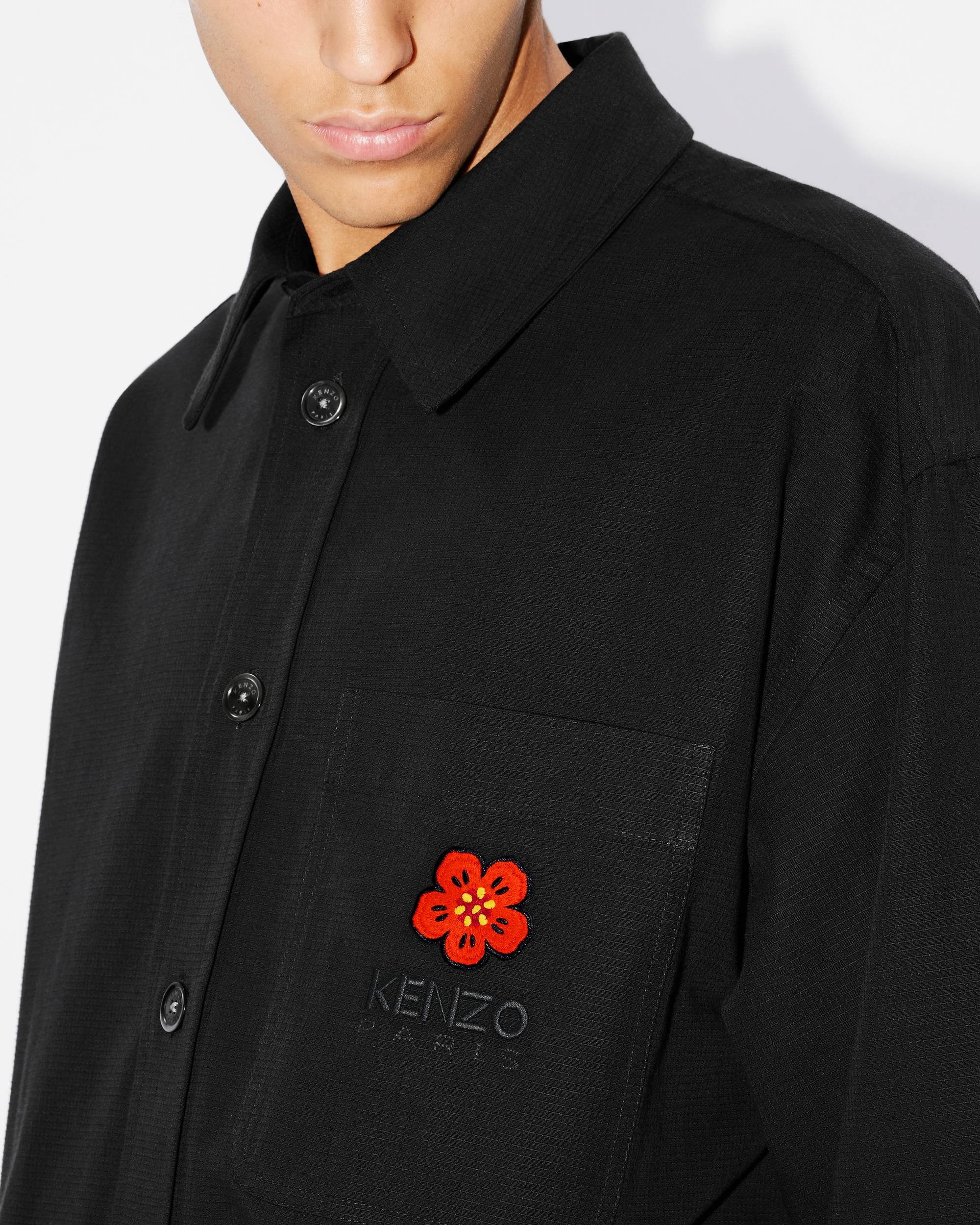 'BOKE FLOWER' Crest oversized shirt. - 6