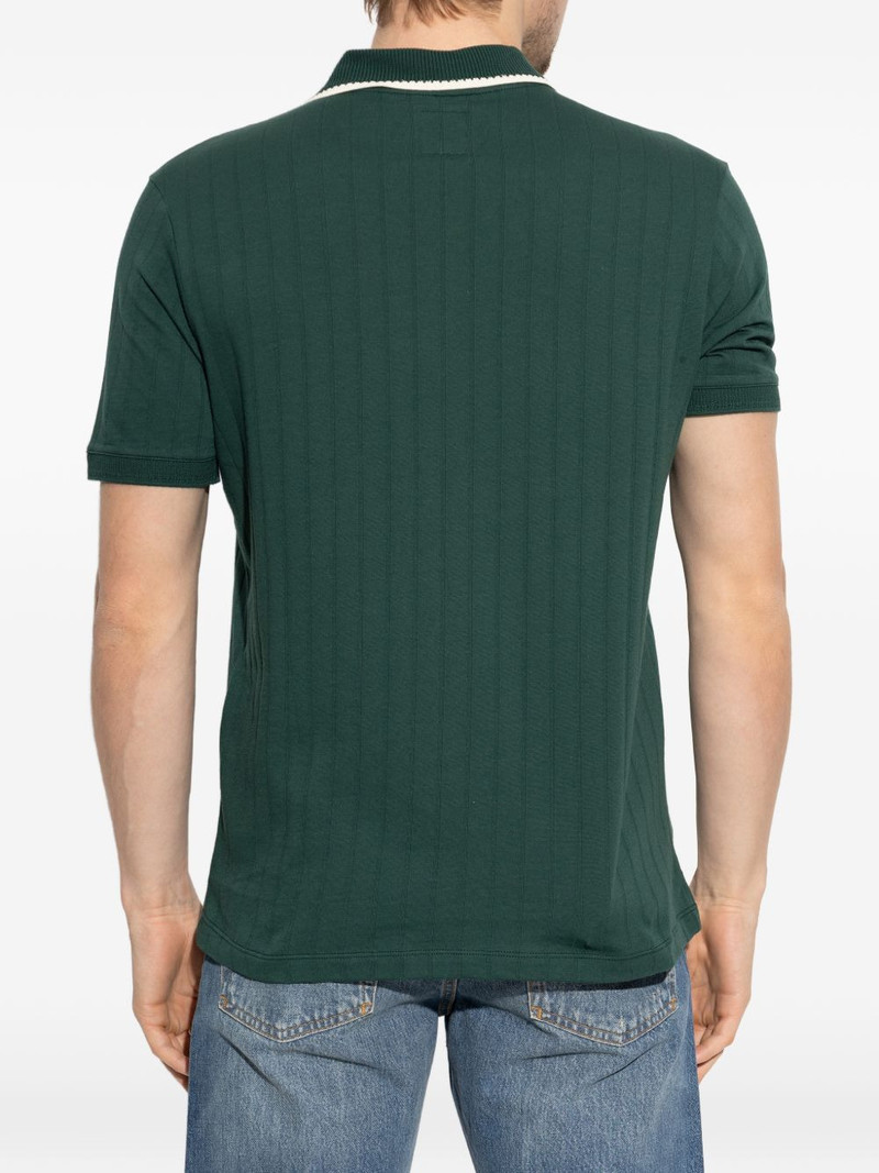 applique V-neck T-shirt 4