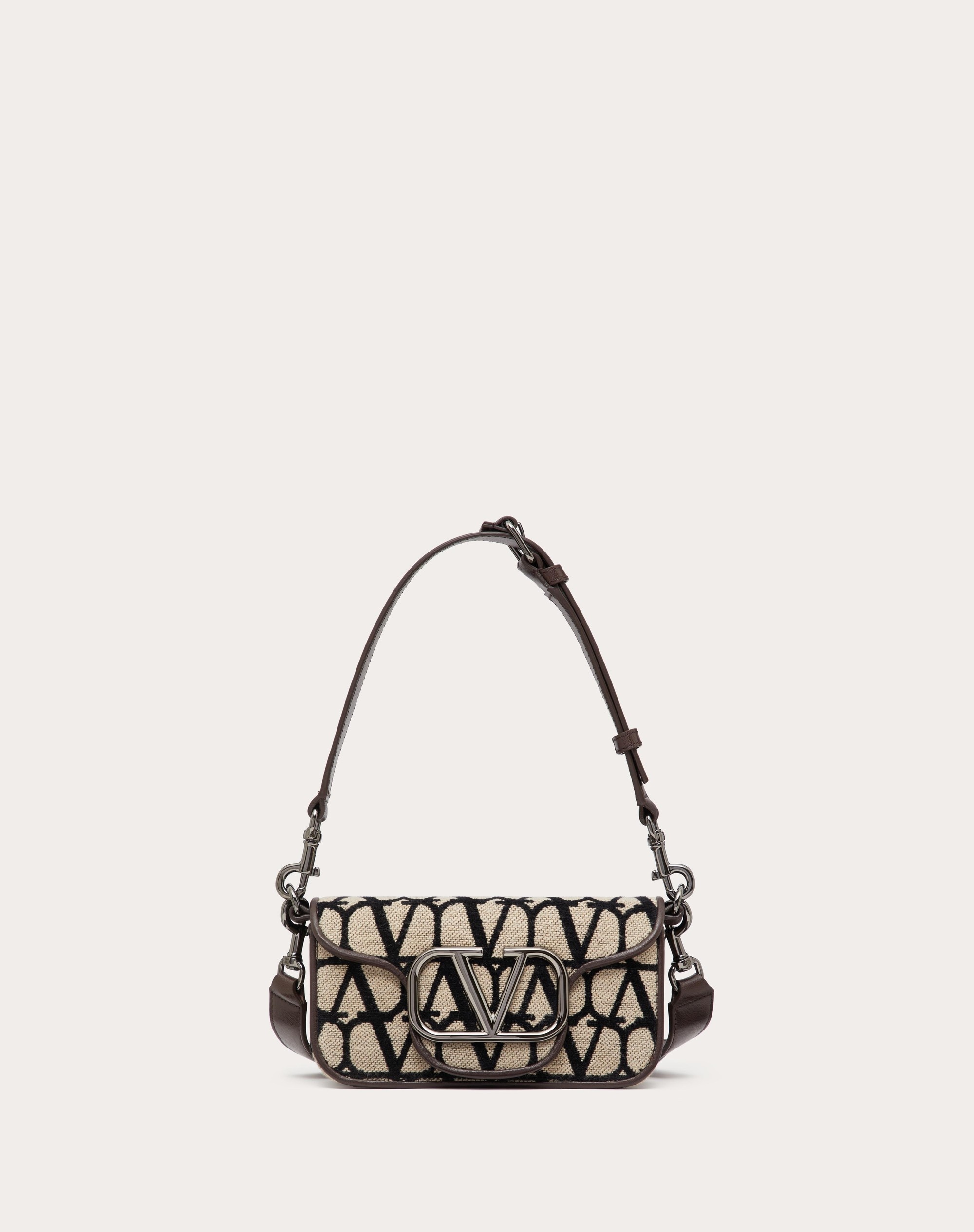 Valentino MINI LOCÒ TOILE ICONOGRAPHE SHOULDER BAG | REVERSIBLE