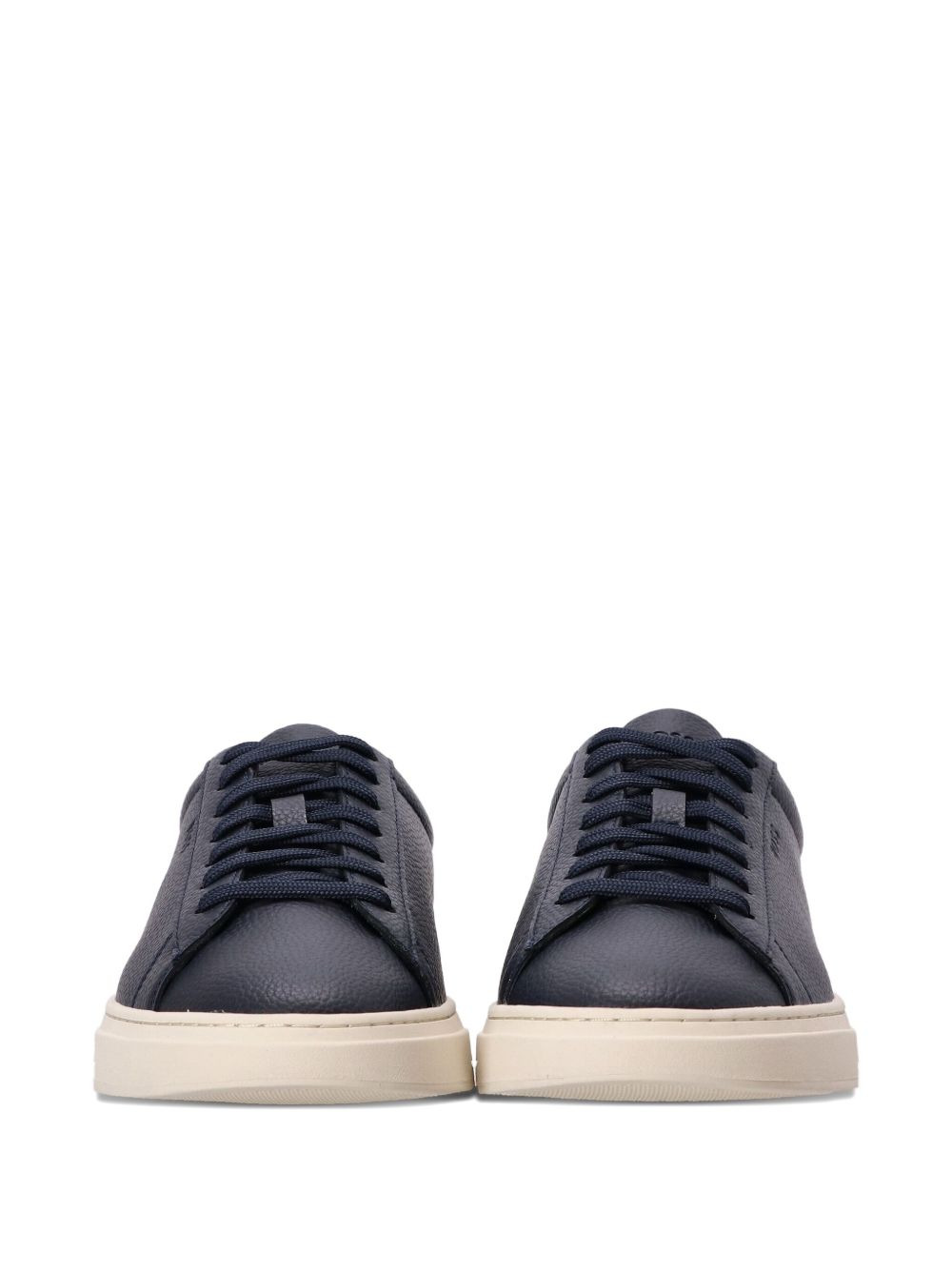 leather lace-up sneakers - 4