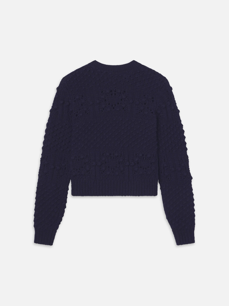 Patch Pocket Sweater in Navy 4