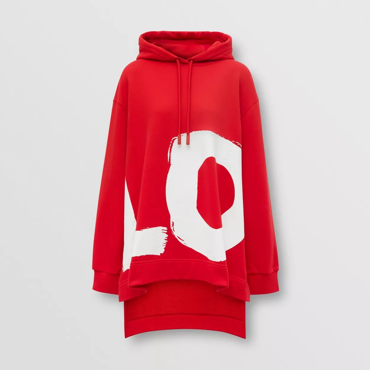 Love Print Cotton Oversized Hoodie - 1