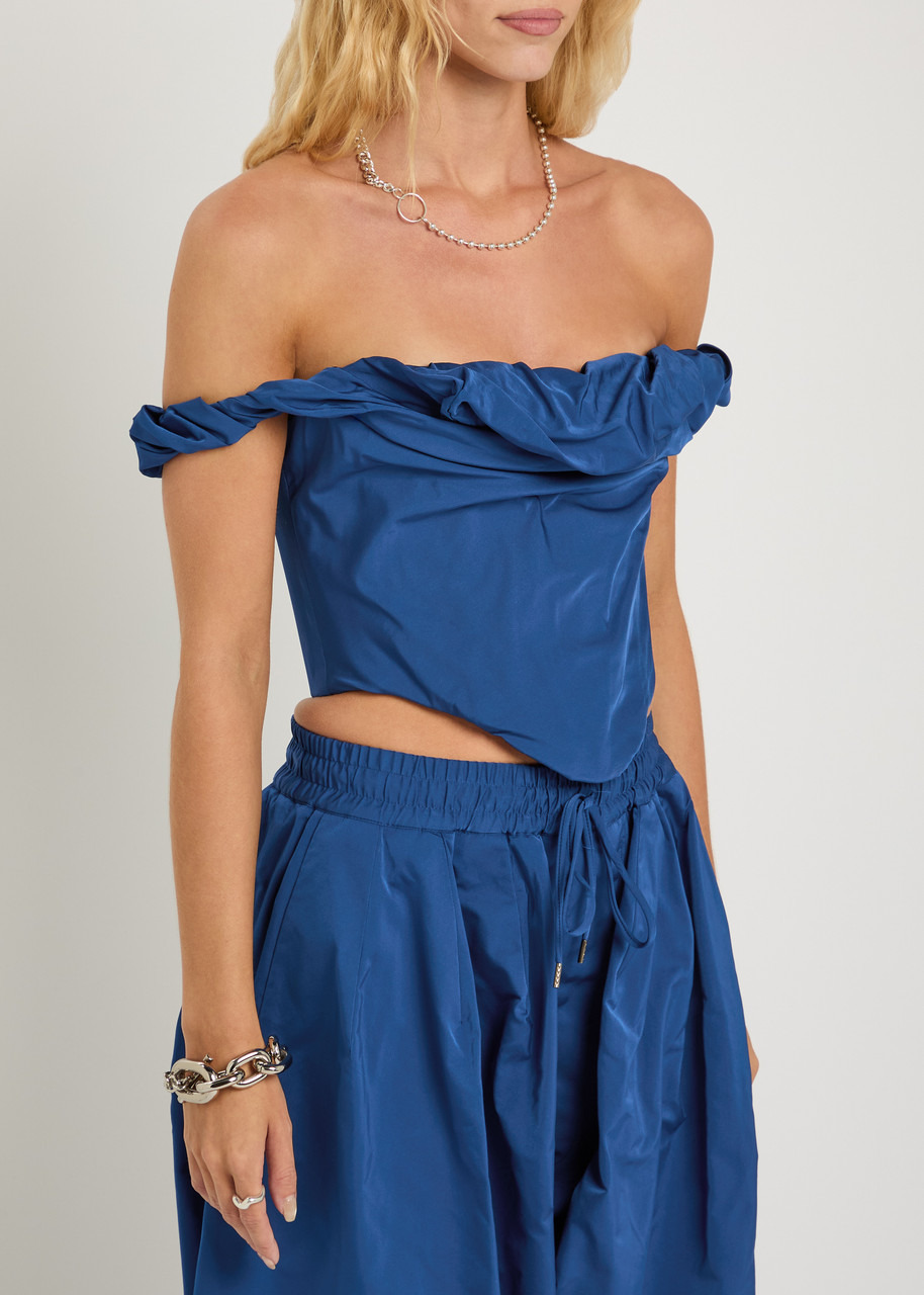Vivienne Westwood Chichi Corset Draped Taffeta Crop top - 2