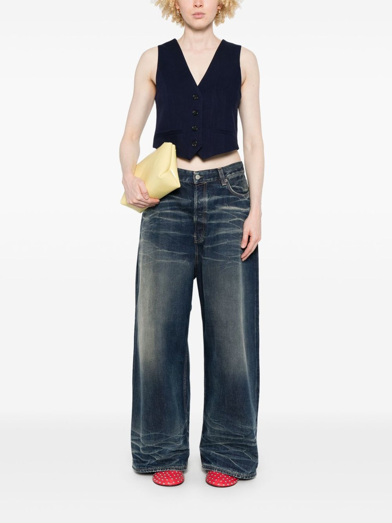 MSGM slub-texture waistcoat outlook