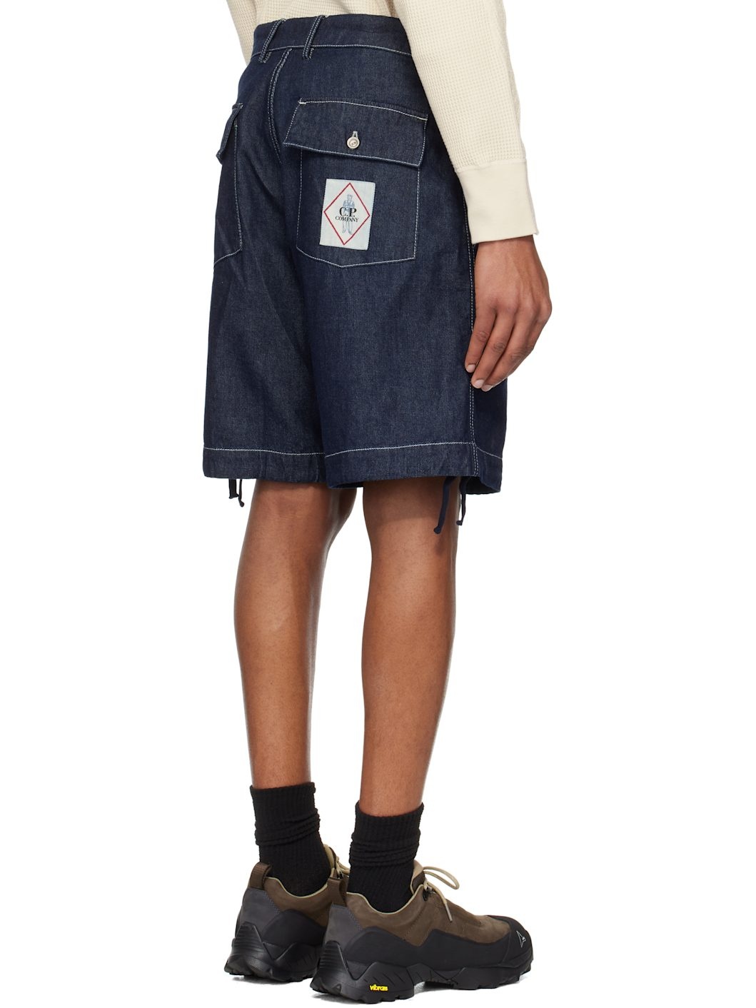 C. P. Company Blue 3/1 Denim Shorts - 3
