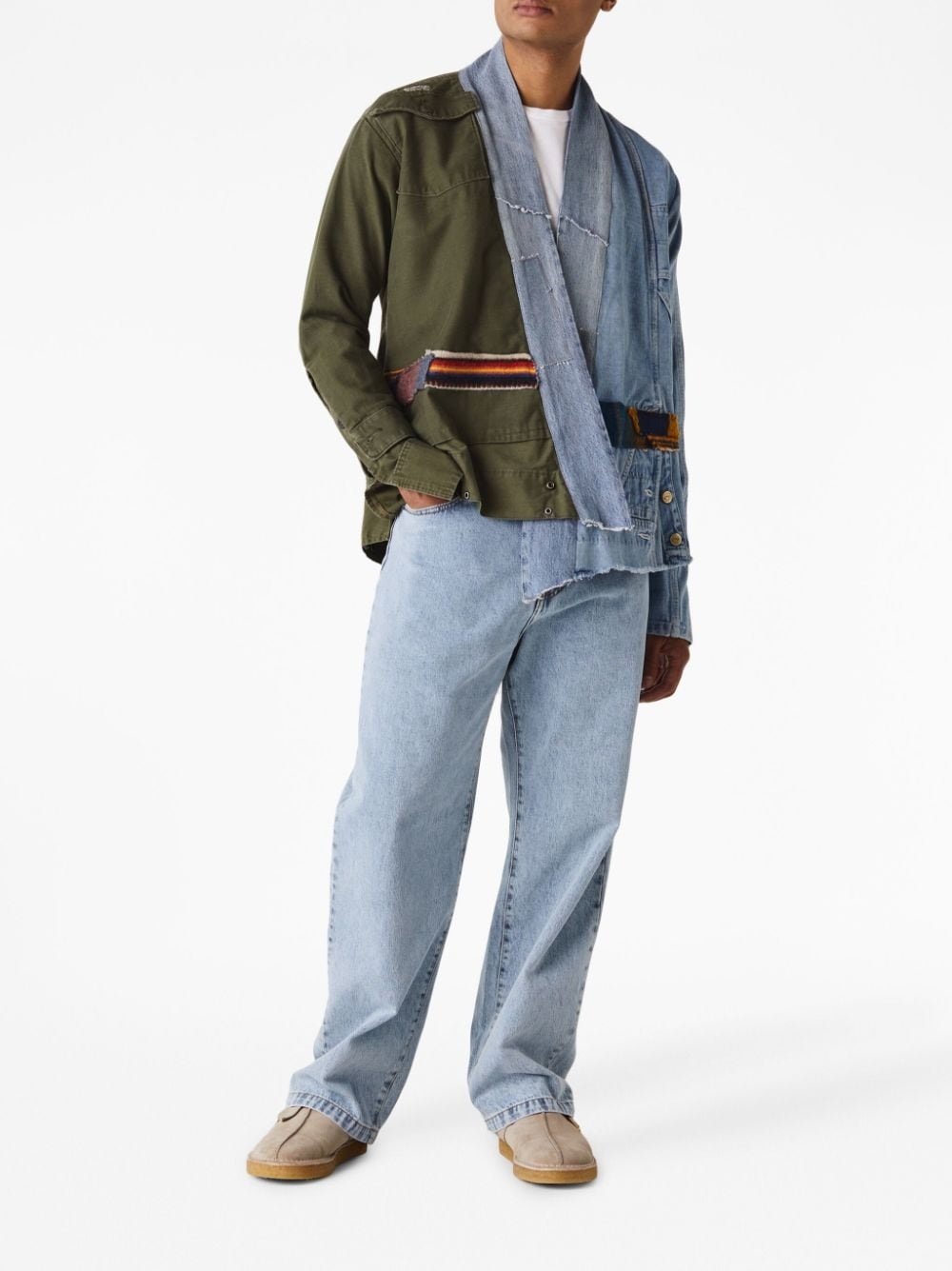 asymmetric-design jacket - 2