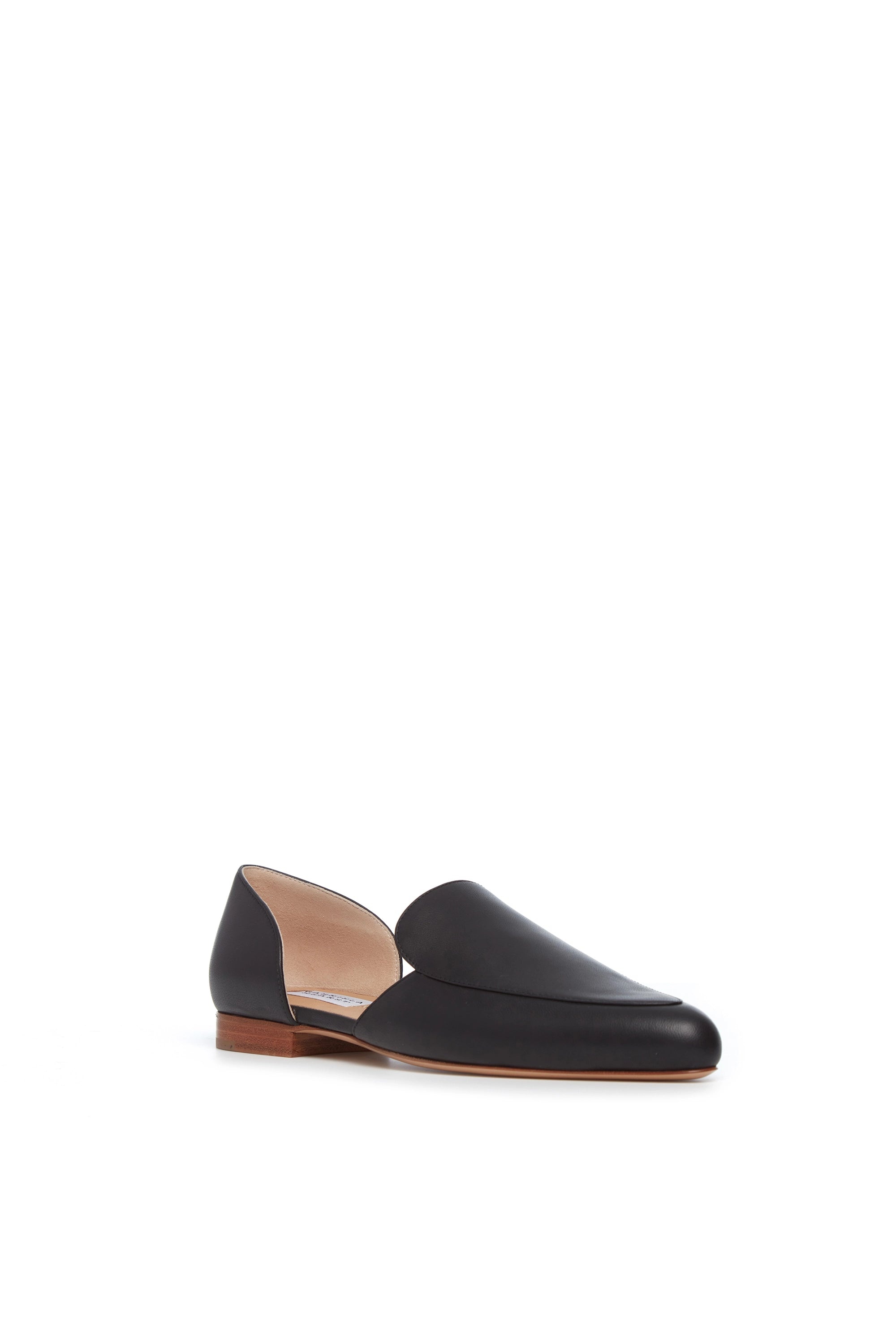 Jax Flat in Black Leather - 2