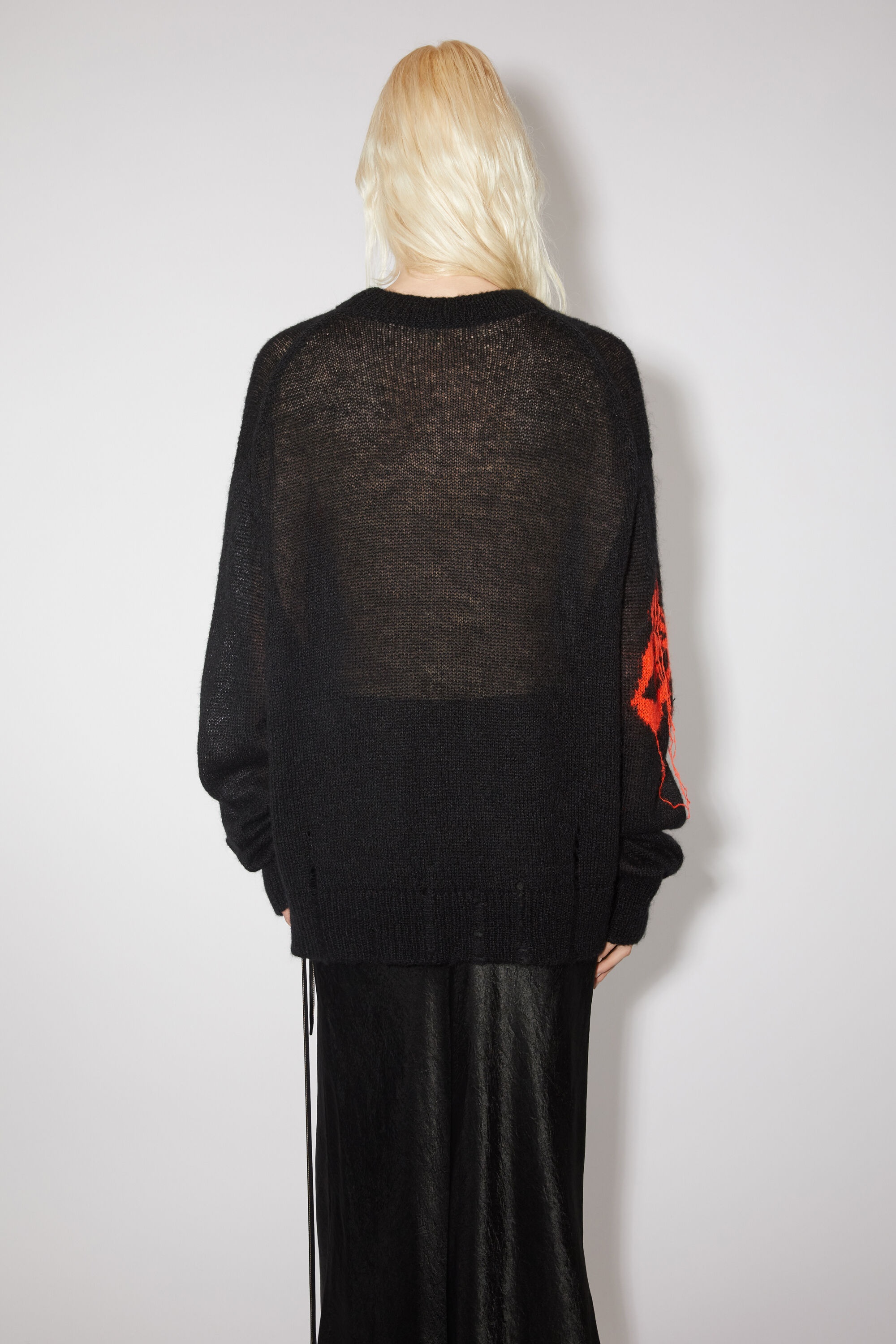 Butterfly knit jumper - Black/red - 3