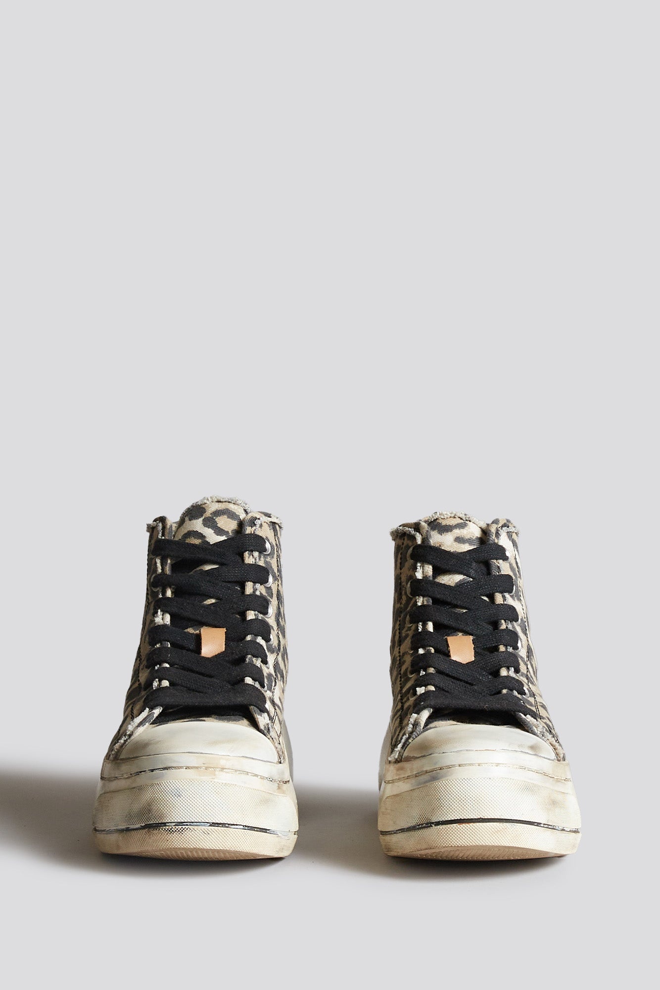 KURT HIGH TOP SNEAKER - DISTRESSED LIGHT LEOPARD - 2