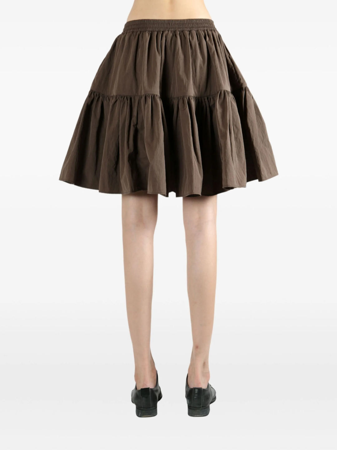 Elastic Waist Tiered Skirt - 4