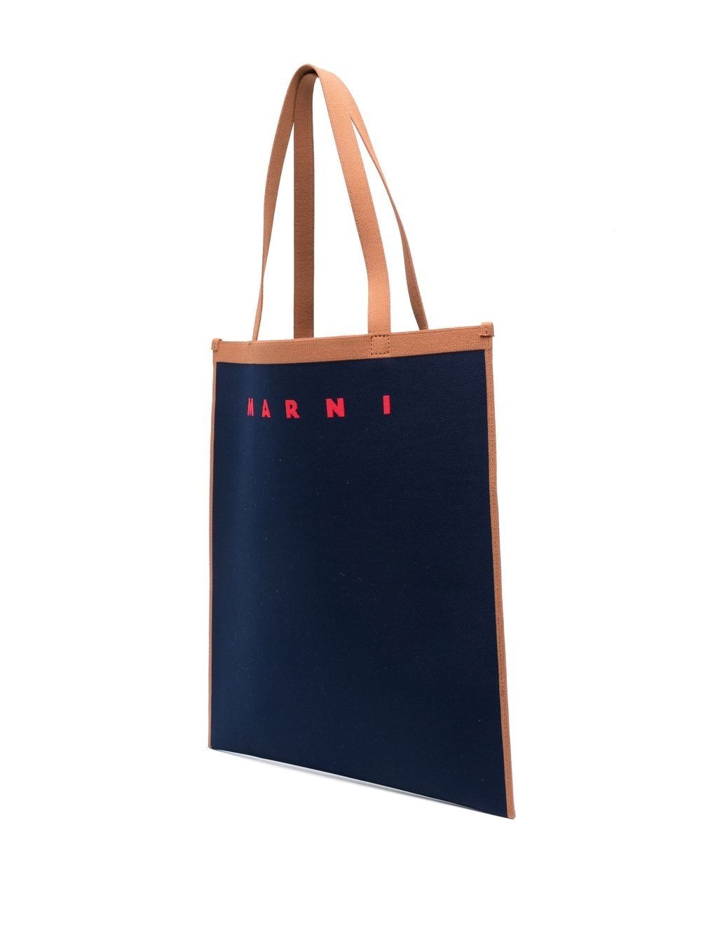 intarsia-logo tote bag - 4