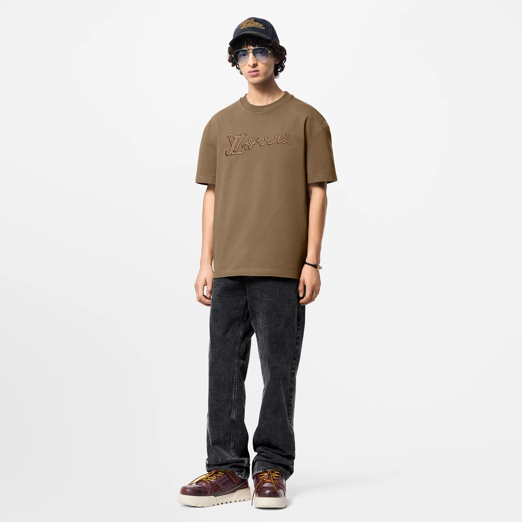 Embroidered Signature Cotton T-Shirt - 4
