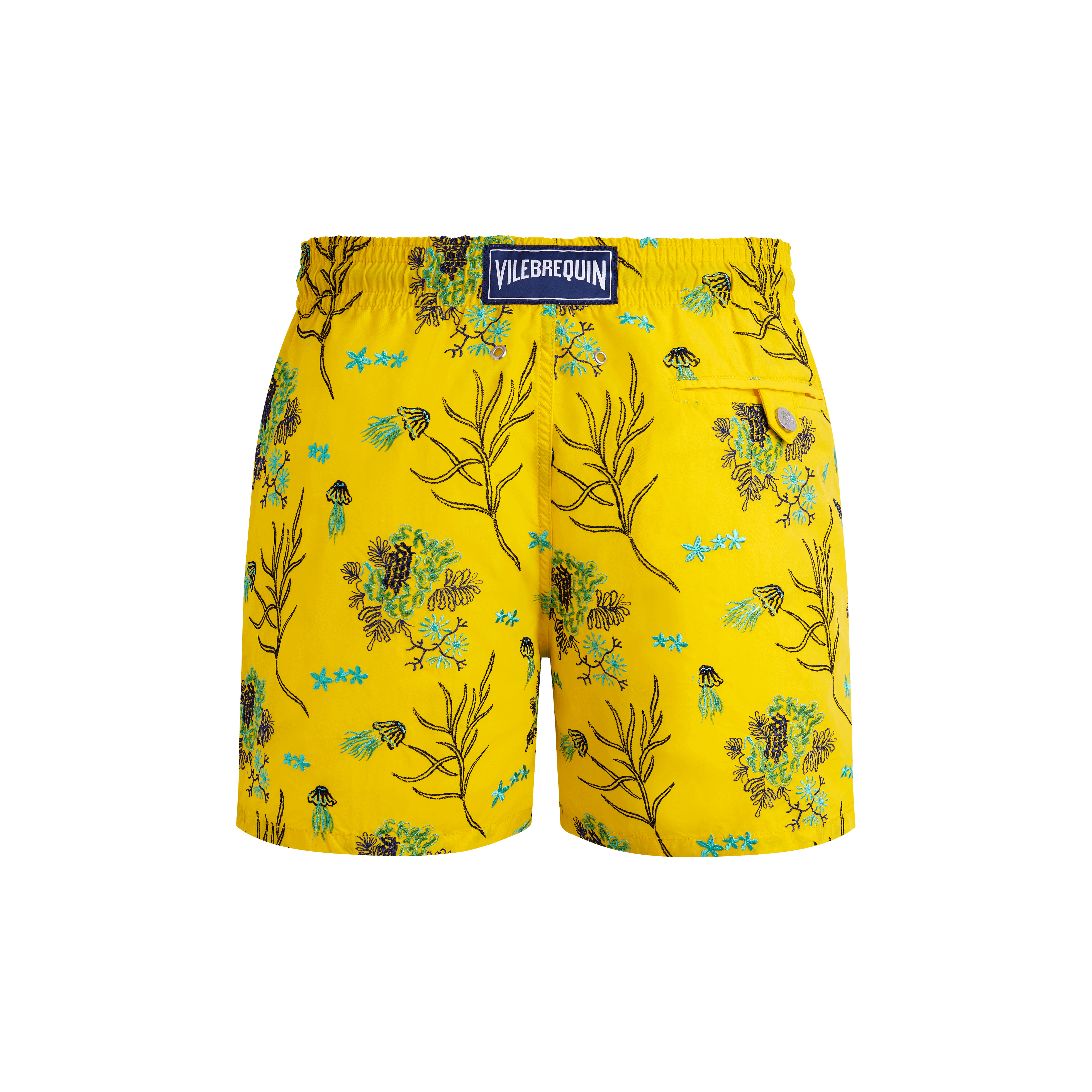 Men Swim Trunks Embroidered Medusa Flowers - Limited Edition - 2
