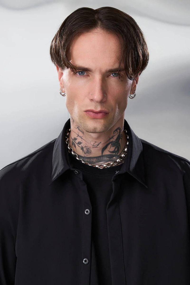 LA10-DS schoeller® Dryskin™ Press Button Shirt Jacket Black 9