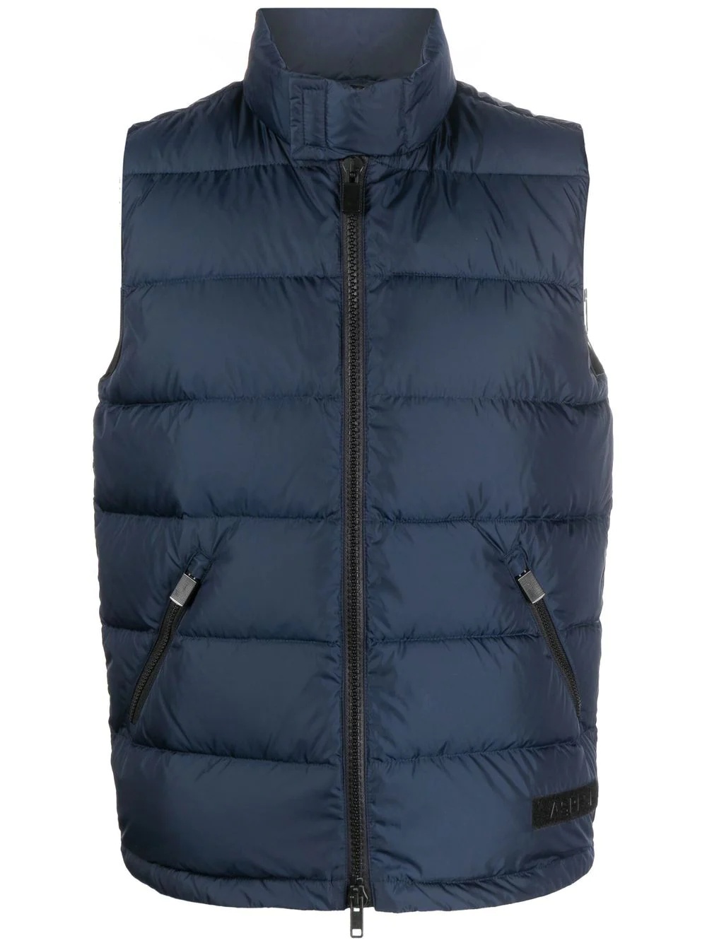 logo-patch feather-down gilet - 1