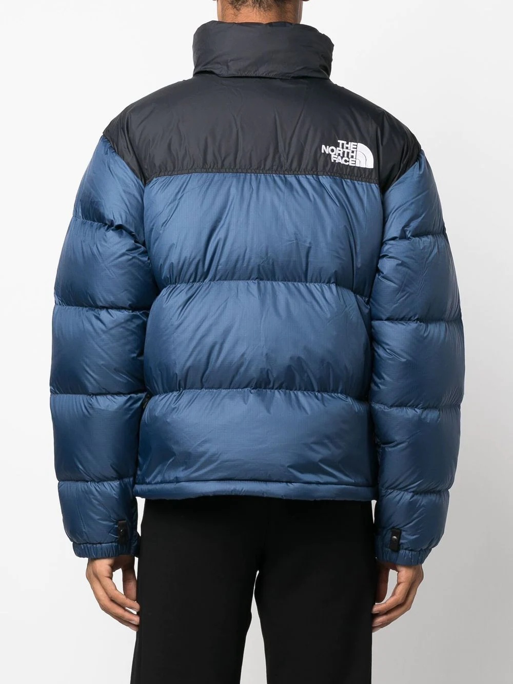 logo-print padded down jacket - 4