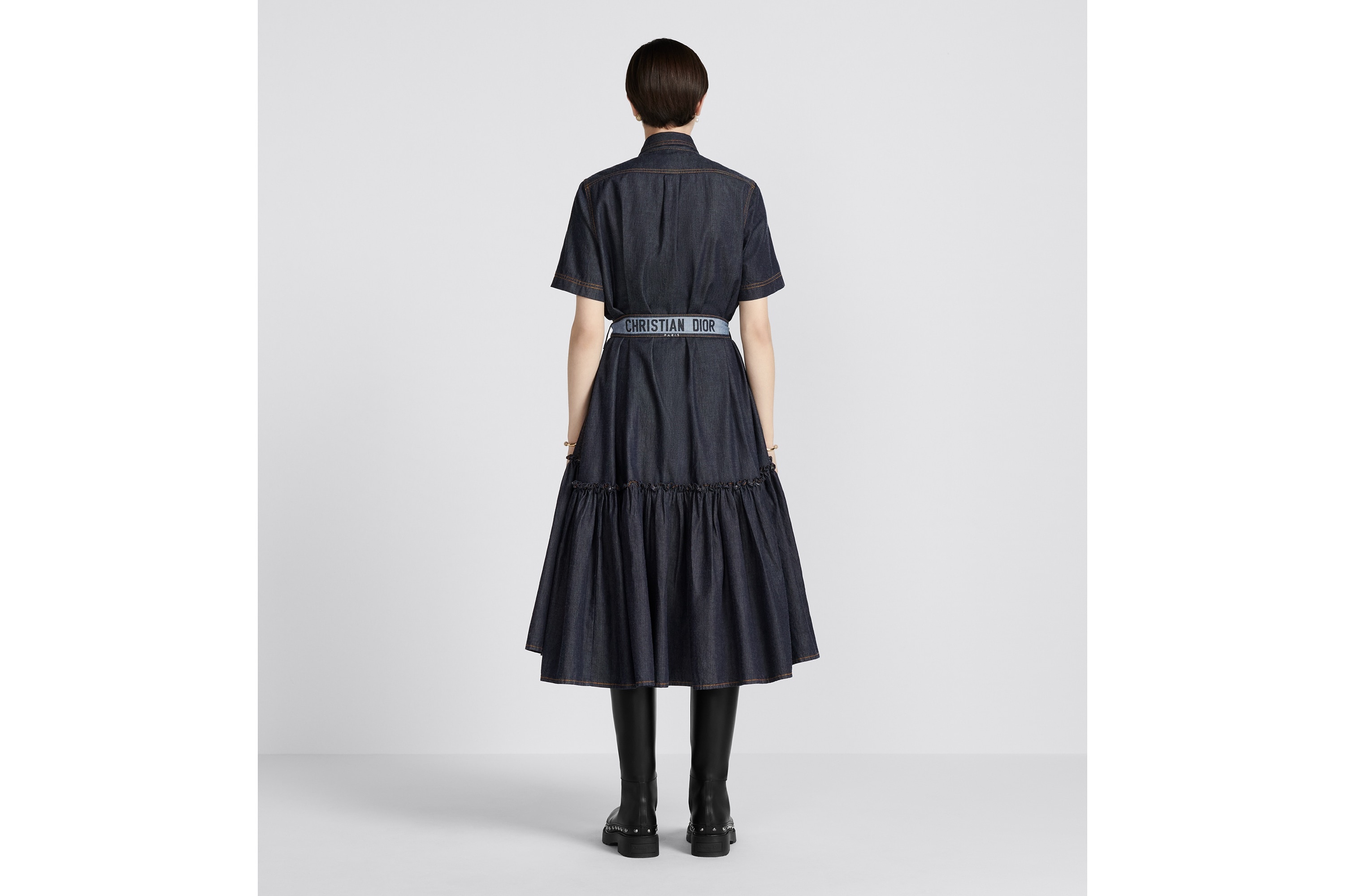 Denim Couture Shirt Dress - 8