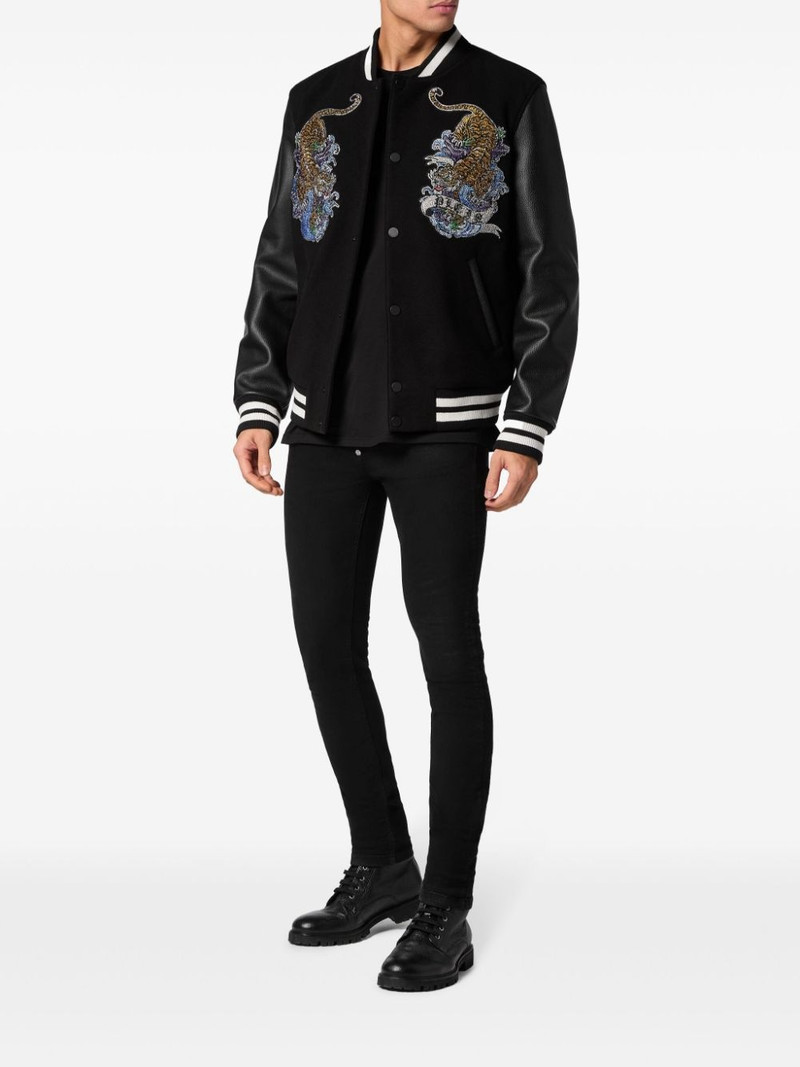 PHILIPP PLEIN tiger-print bomber jacket outlook