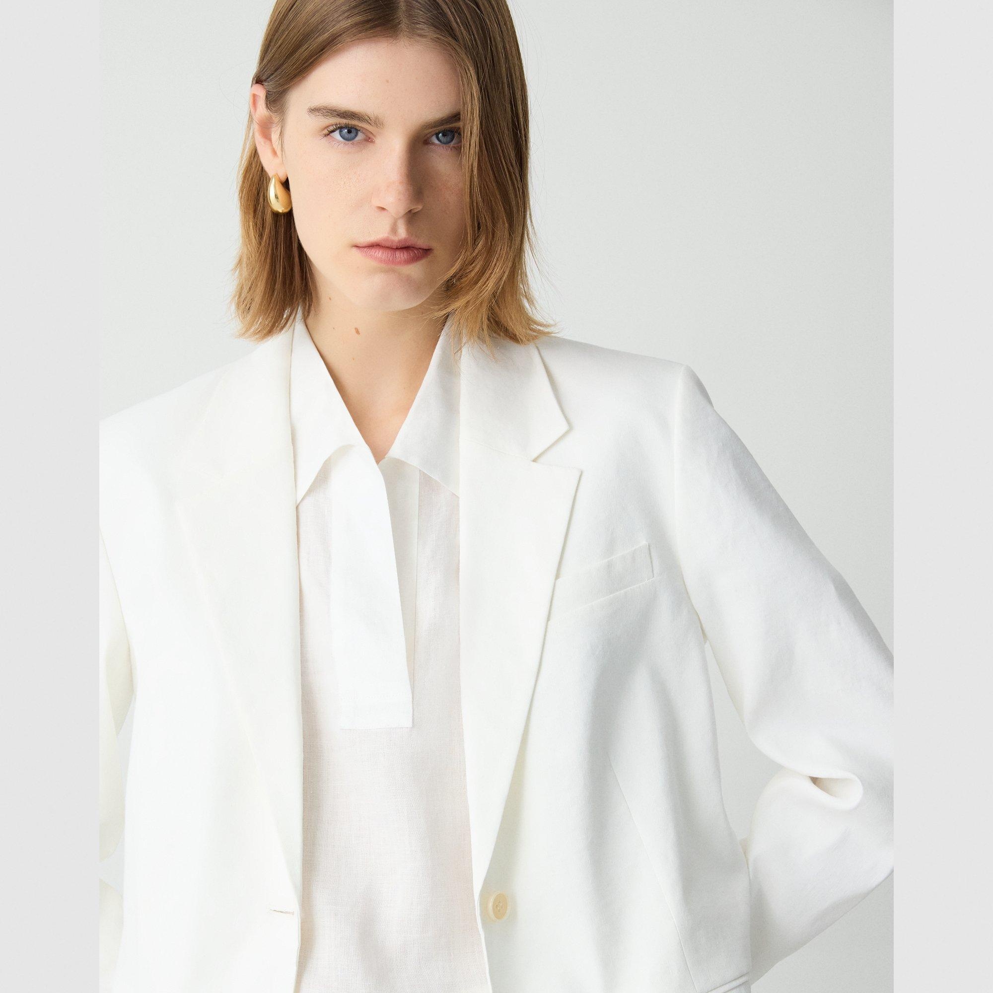 Relaxed Blazer in Good Linen - 5