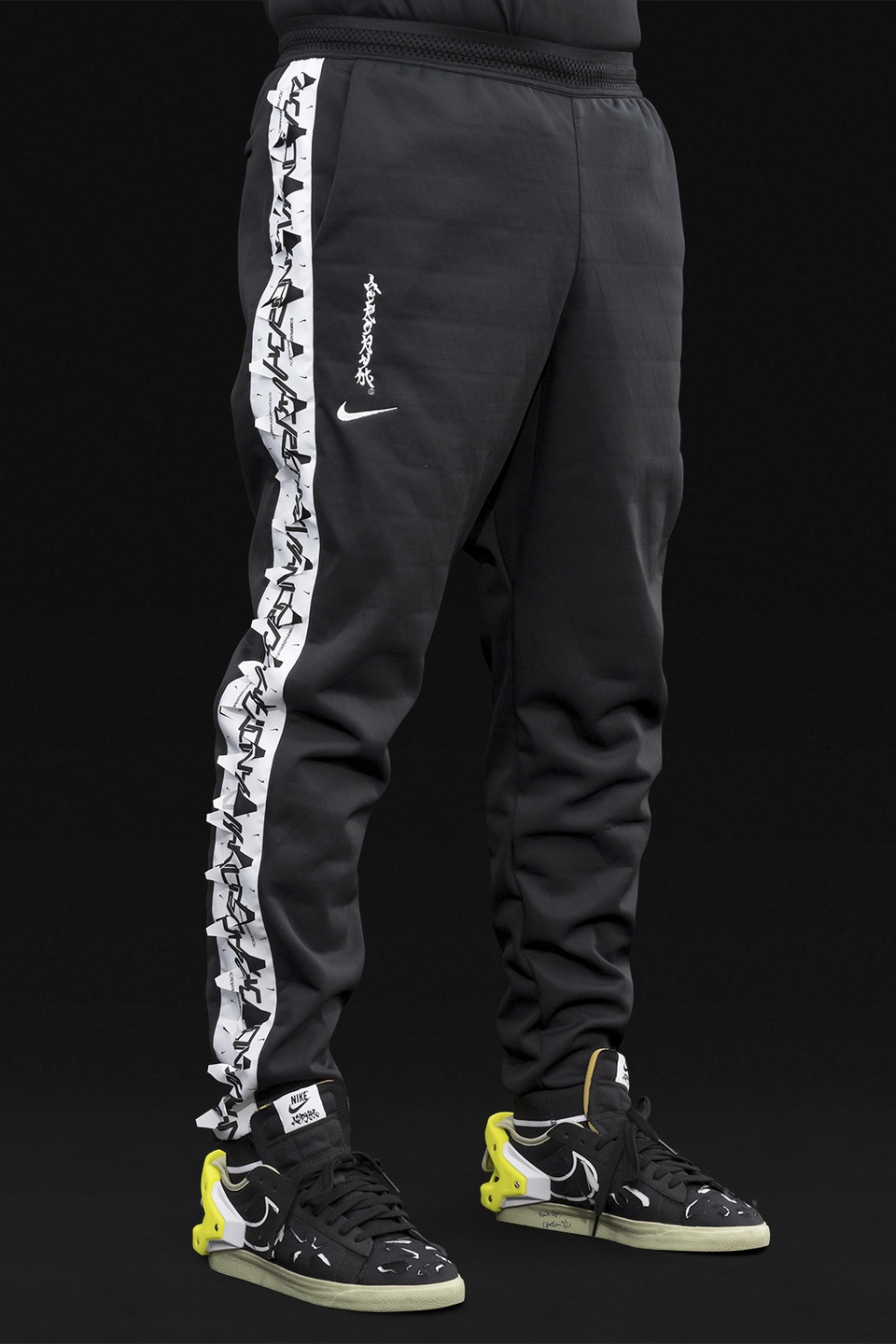 GGG-P1-010 Nike® Acronym® Track Pant Knit Black/White - 7