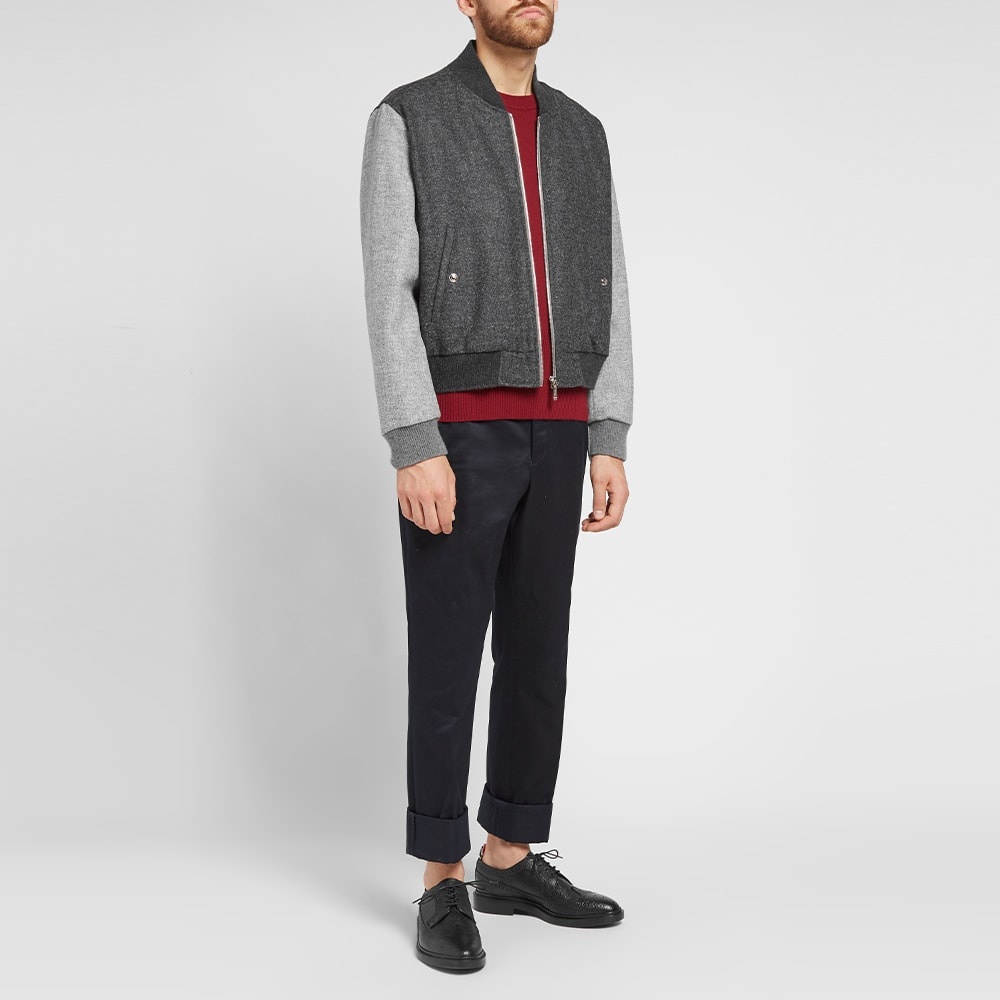 Thom Browne Contrast Shetland Bomber Jacket - 7