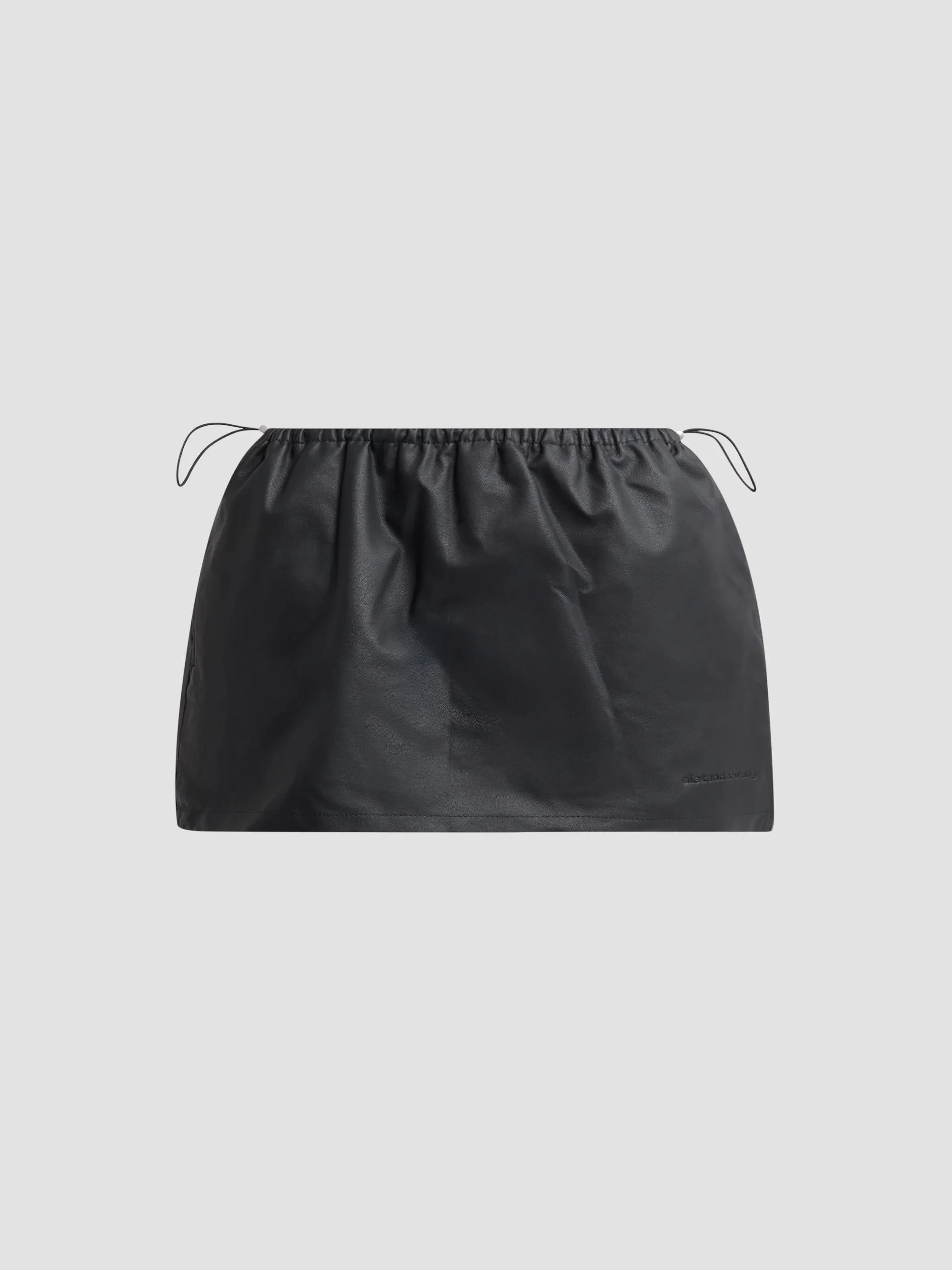 Women's Bungee Waist Mini Skirt - Black - 1