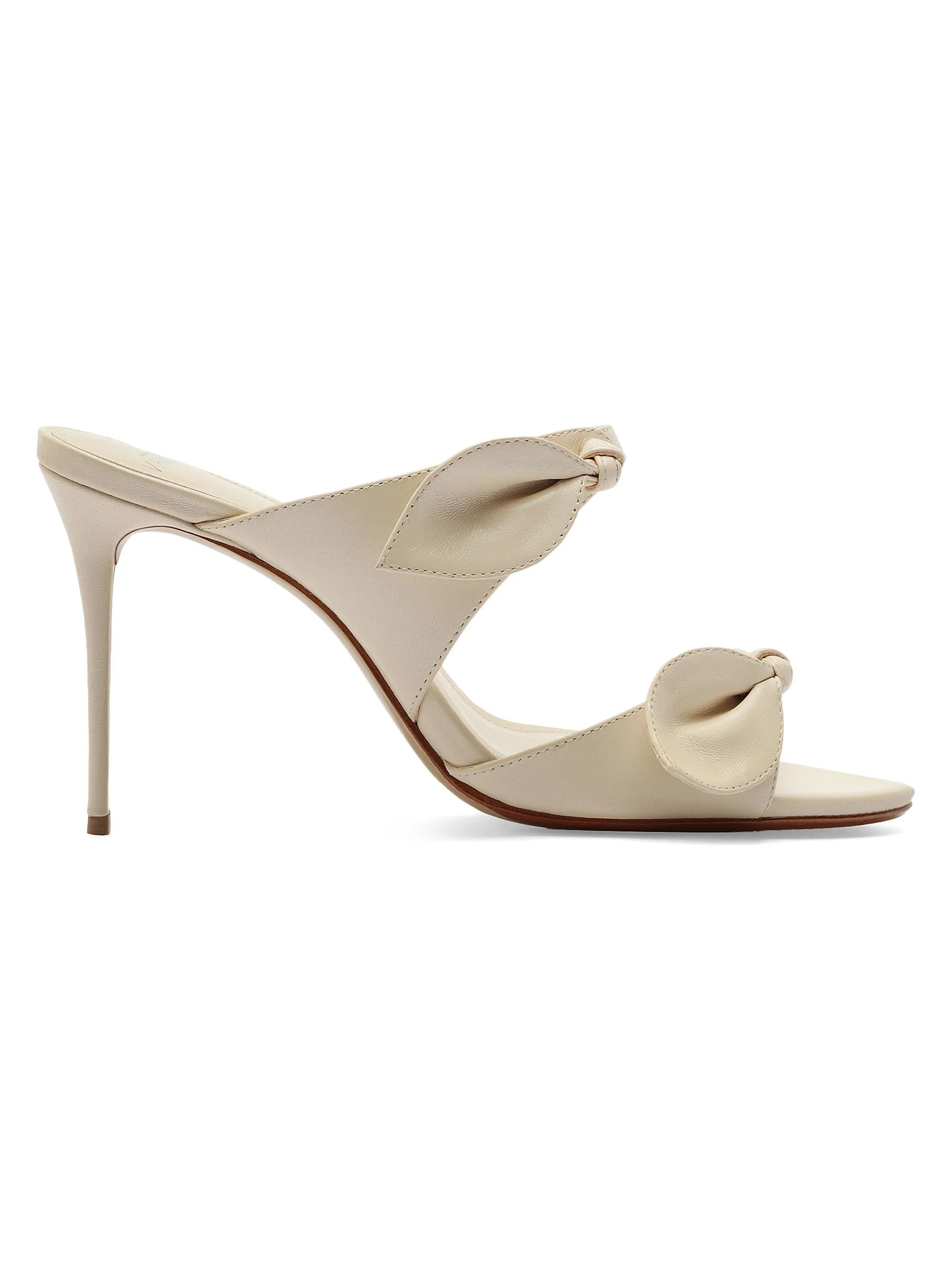 Women's Magnolia 85MM Leather Mules - Eggshell - 1