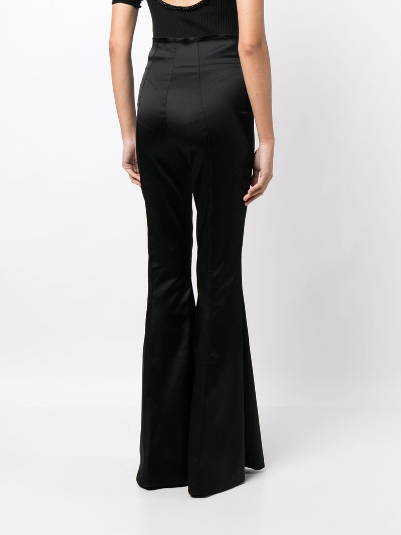 chain-belt flared trousers 4