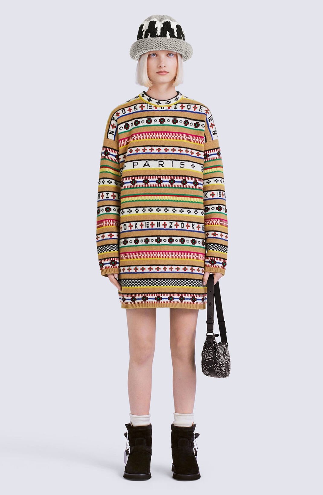'Fair Isle' jacquard jumper dress - 2