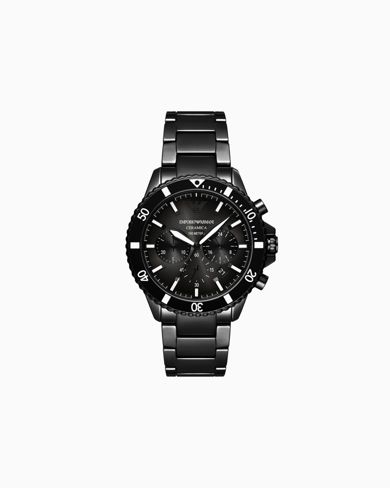 THREE-HAND DATE STAINLESS STEEL WATCH 1