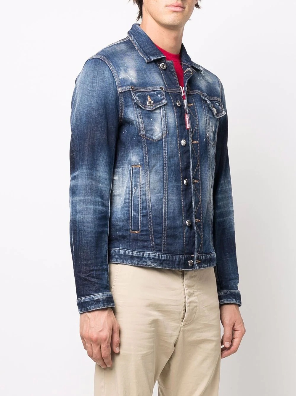 Icon stonewashed denim jacket - 4