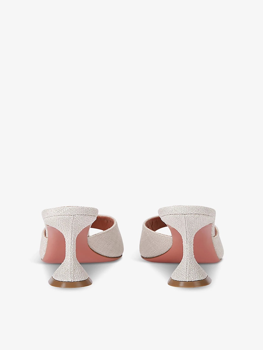 Lupita 70 canvas heeled mules - 4